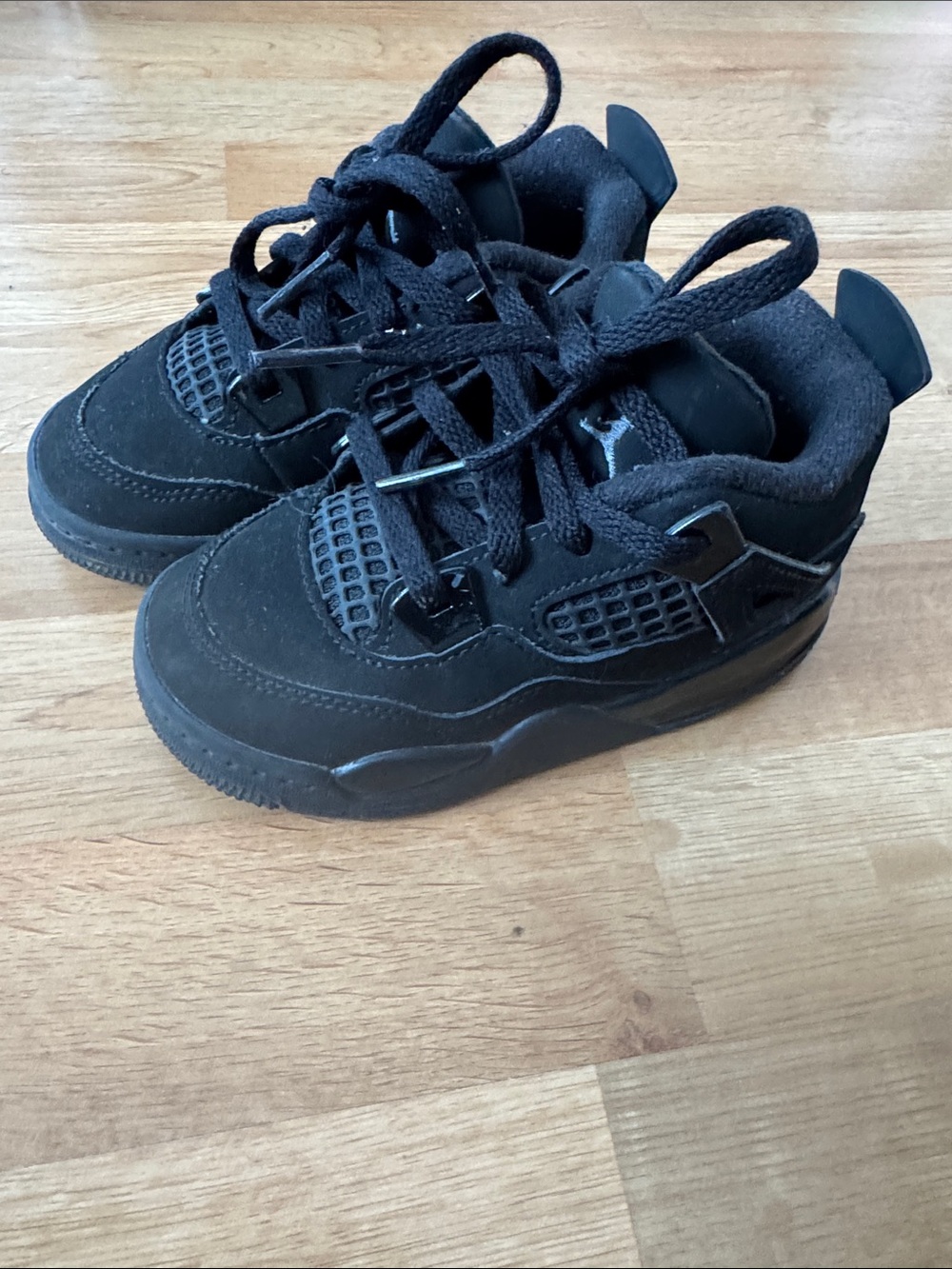 Toddler Black Jordan 1s Athletic Sneakers